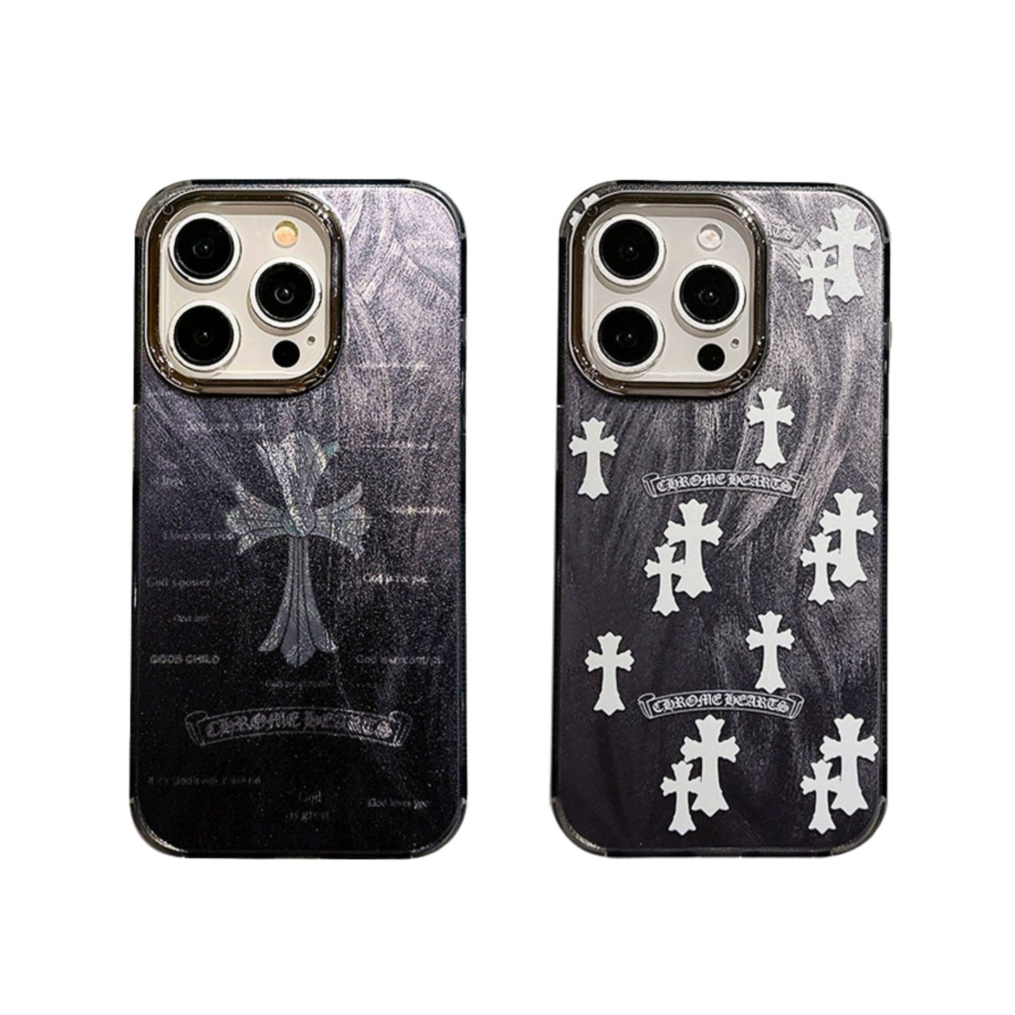 Laser Phone Case Bundle | Reflective Star Black & Reflective Star White