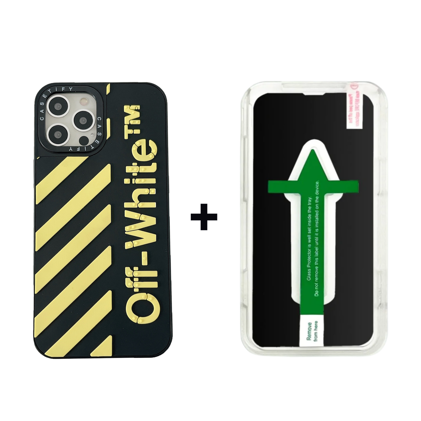 3D Phone Case | Stripes Yellow