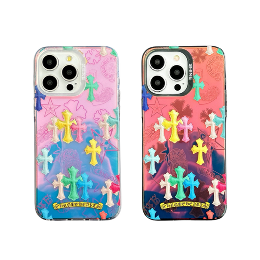 Laser Phone Case Bundle | Crosses Blue & Crosses Red