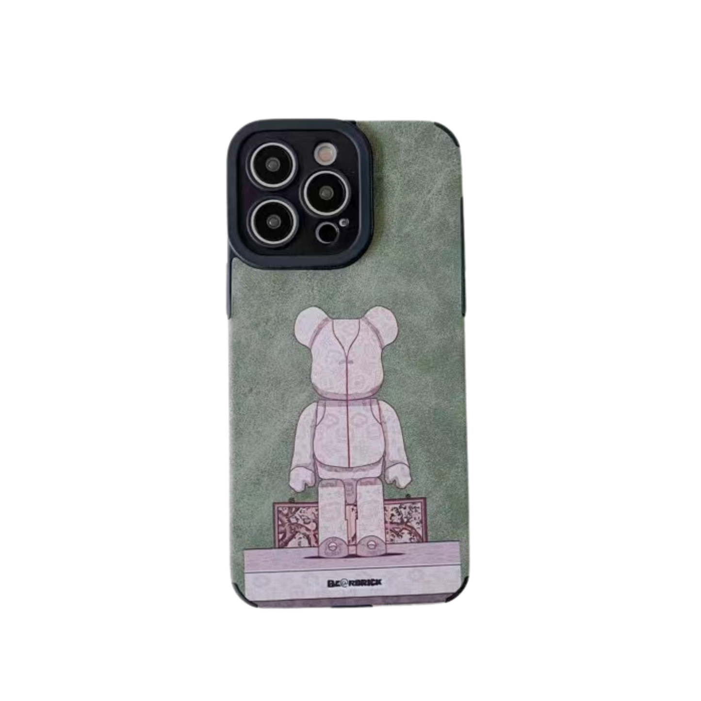 Leather Phone Case | Bear Green