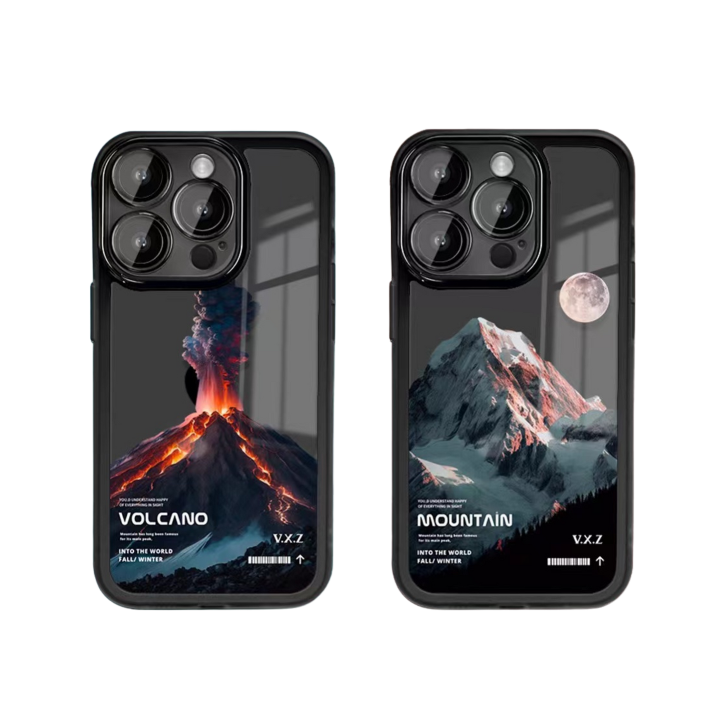 Fusion Phone Case Bundle | Mountain White & Volcano Black