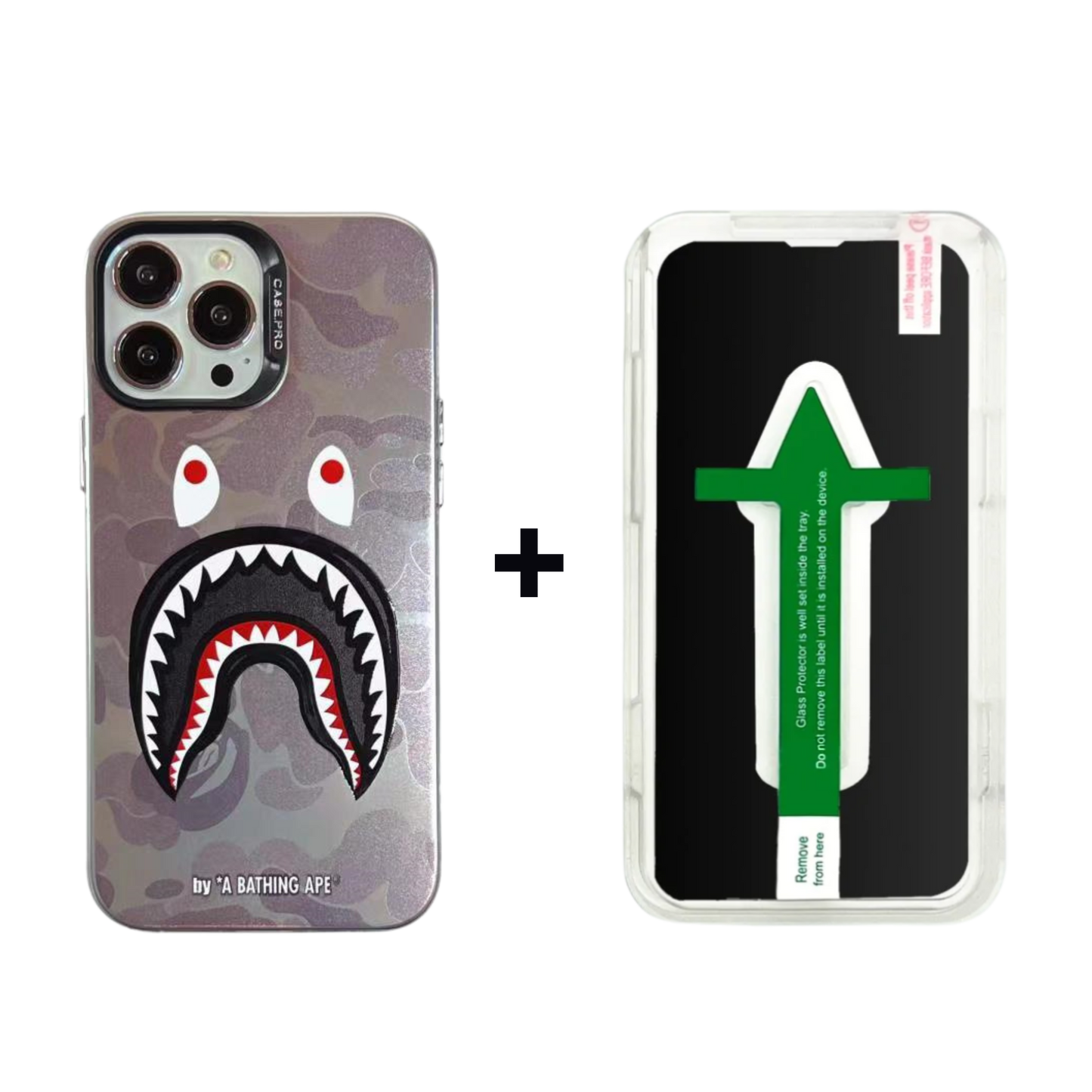 Laser Phone Case | Shark Bear