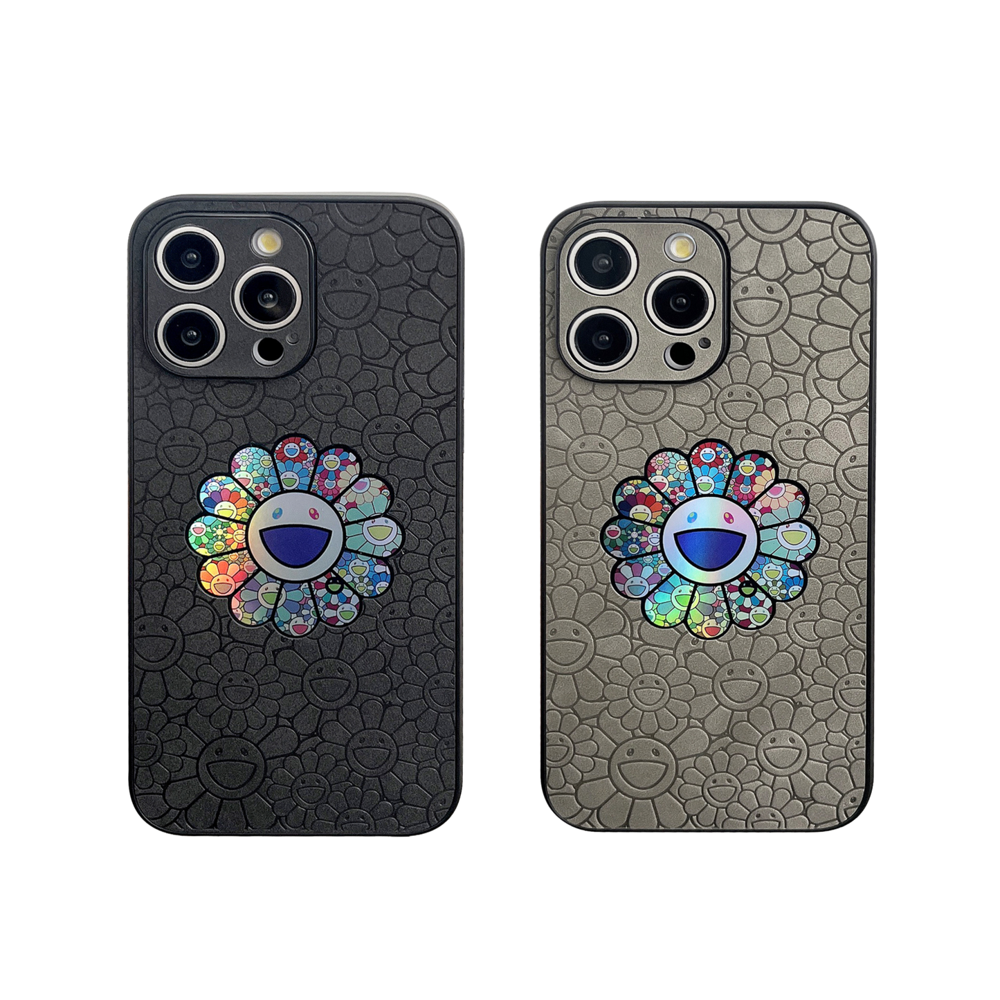 Leather Phone Case Bundle | Sunflower Black & Sunflower Grey