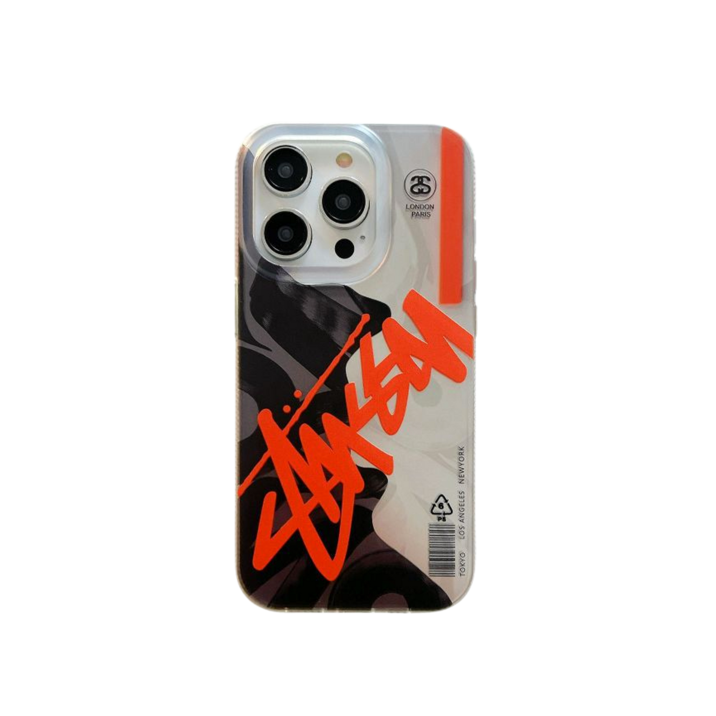 Laser Phone Case | Orange Graffiti