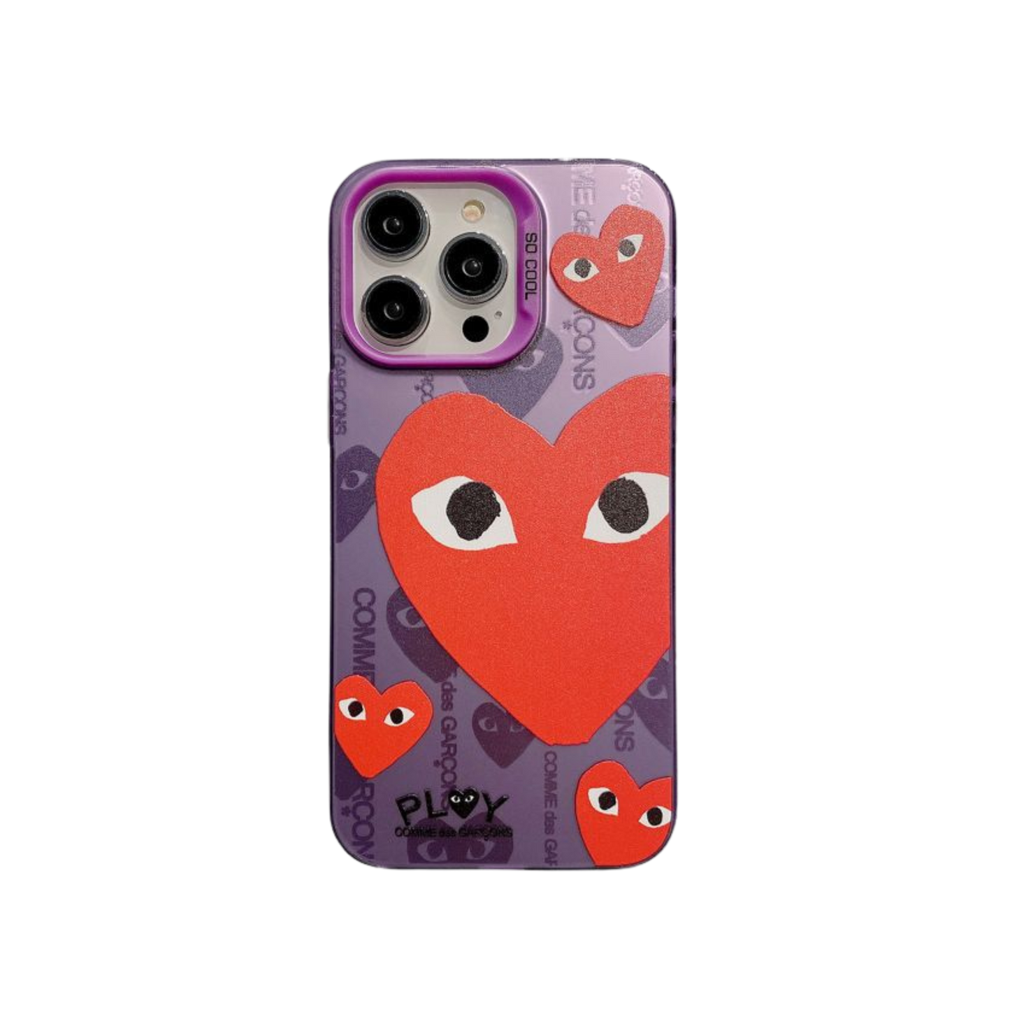 Laser Phone Case | Heart Purple